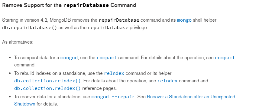 MongoDB删除数据空间没有释放原因分析(图1)