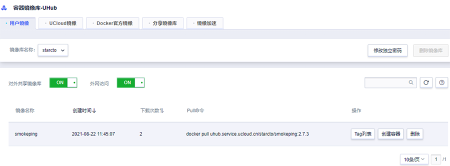 UCloud UHub容器镜像仓库使用教程(图1)